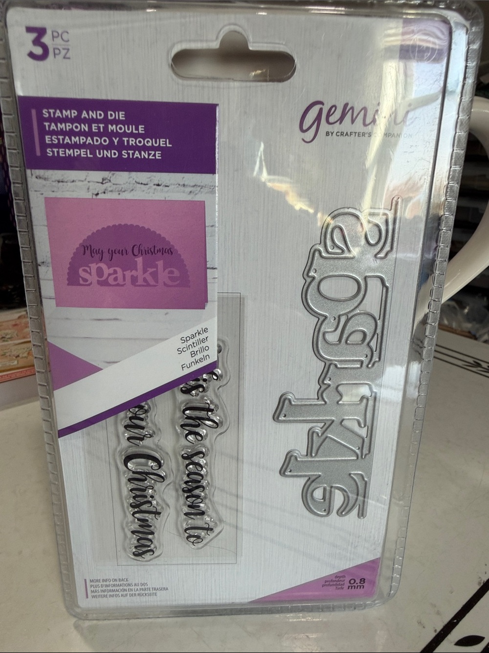 Crafters Companion ‘Sparkle' Stamp & Die Set
